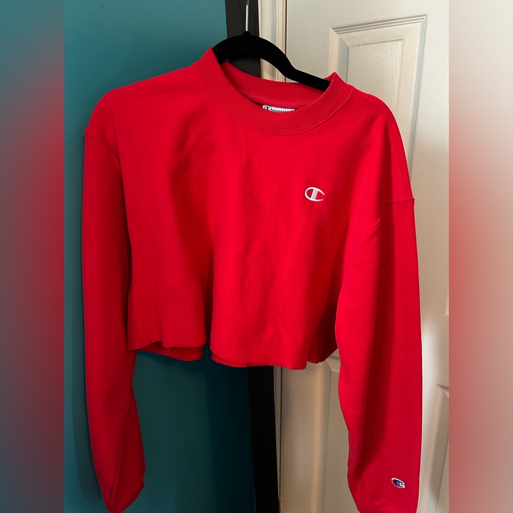 Champion crop sweater
